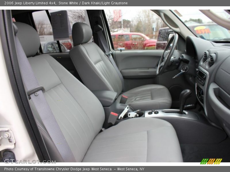 Stone White / Dark Khaki/Light Graystone 2006 Jeep Liberty Limited 4x4