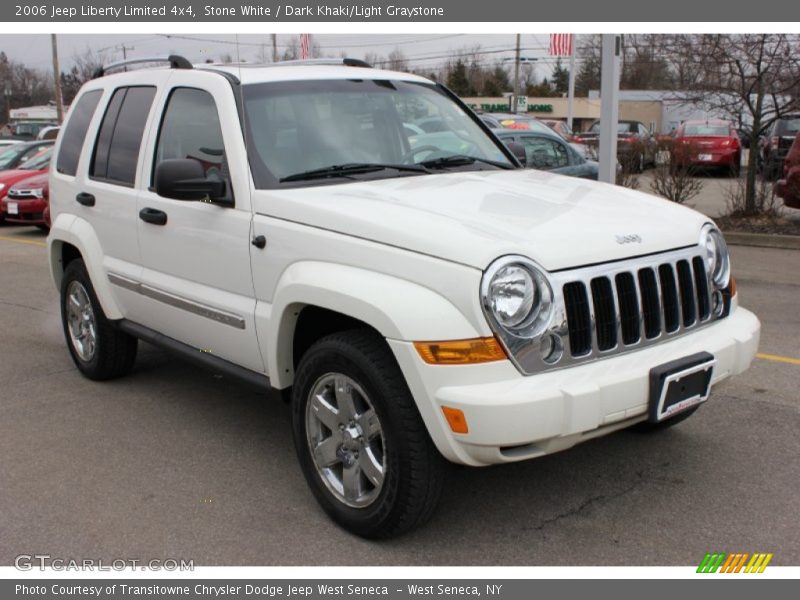 Stone White / Dark Khaki/Light Graystone 2006 Jeep Liberty Limited 4x4