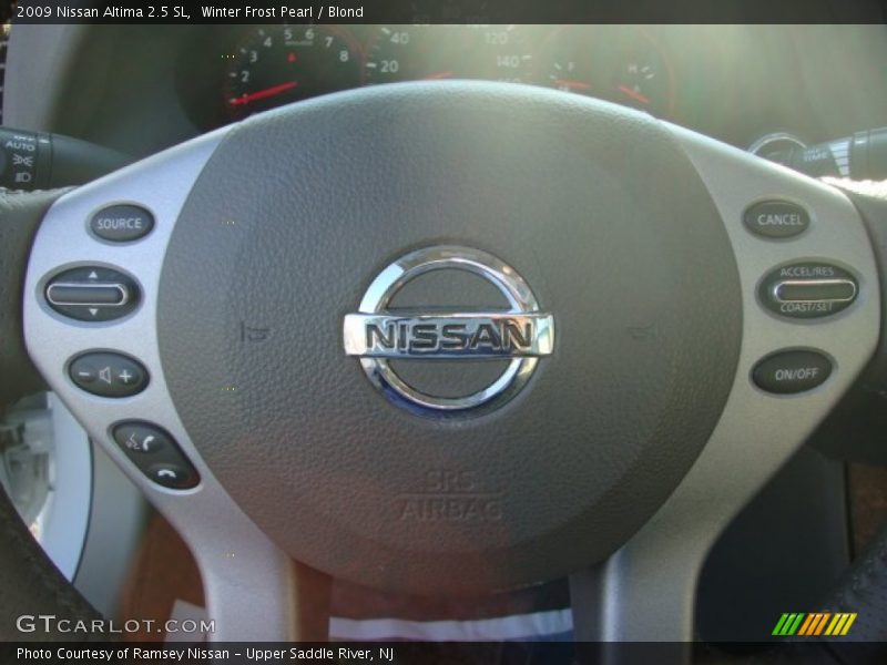 Winter Frost Pearl / Blond 2009 Nissan Altima 2.5 SL
