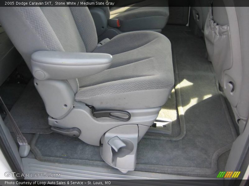 Stone White / Medium Slate Gray 2005 Dodge Caravan SXT