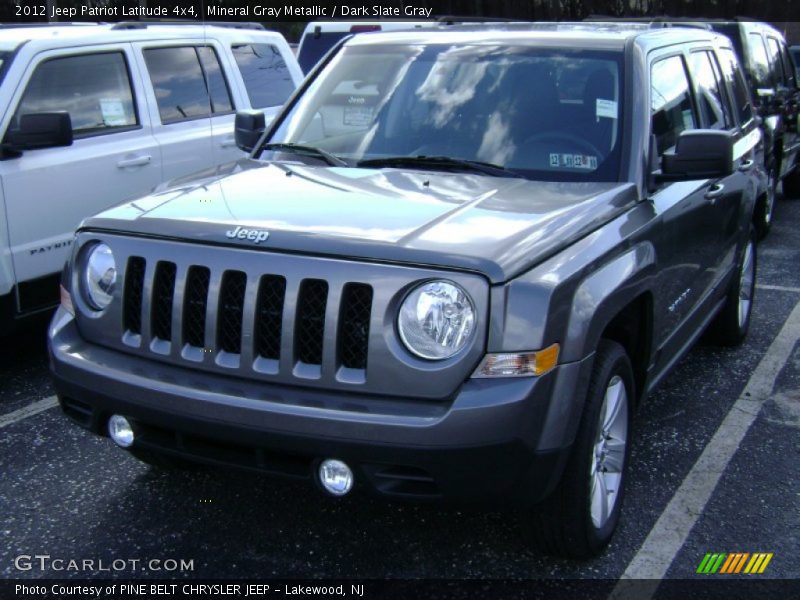 Mineral Gray Metallic / Dark Slate Gray 2012 Jeep Patriot Latitude 4x4