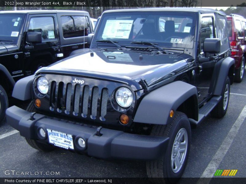Black / Black 2012 Jeep Wrangler Sport 4x4