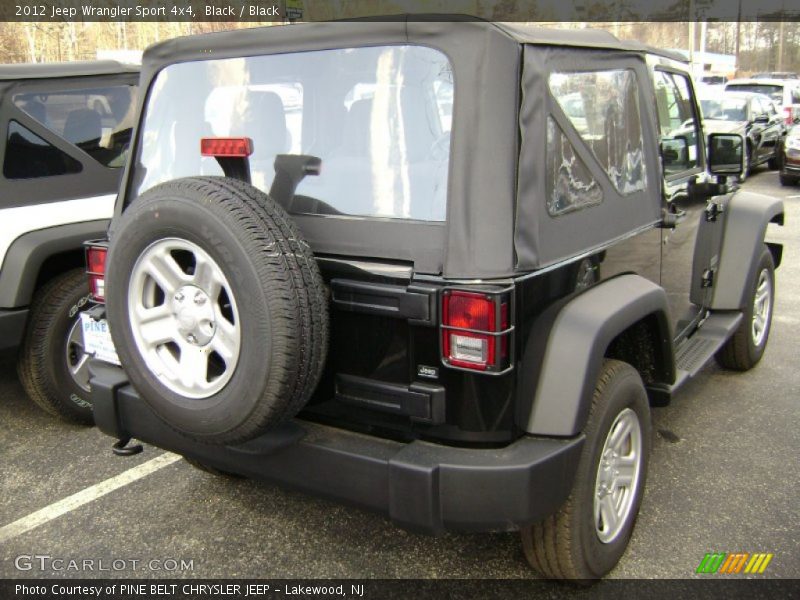 Black / Black 2012 Jeep Wrangler Sport 4x4