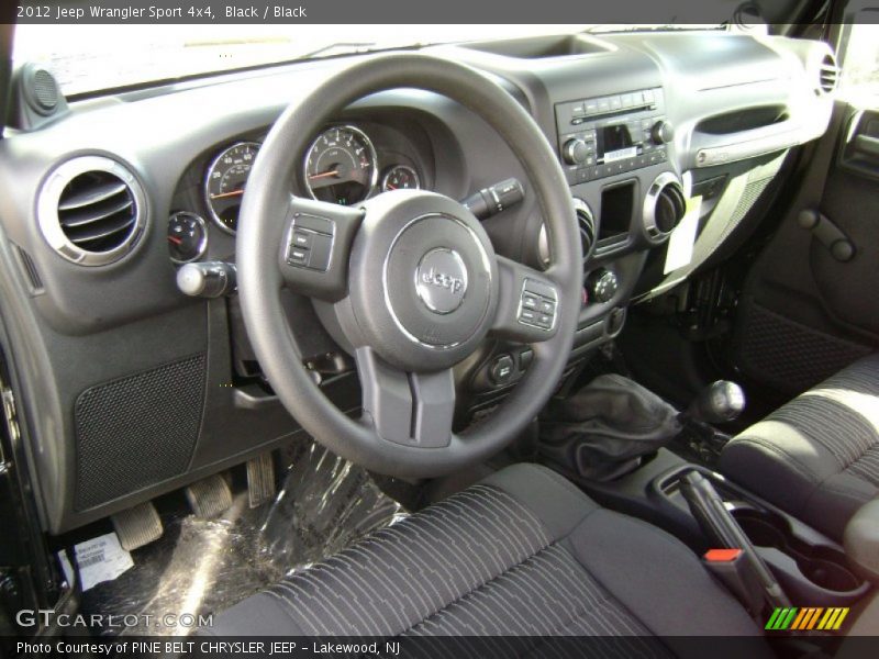 Black / Black 2012 Jeep Wrangler Sport 4x4