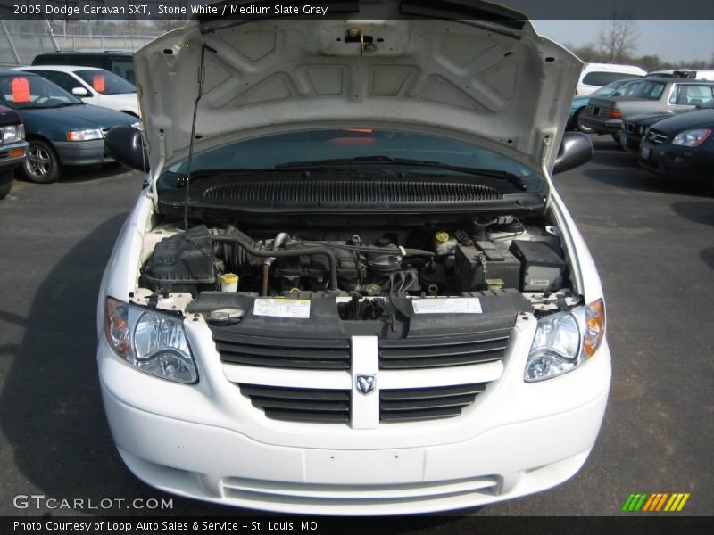 Stone White / Medium Slate Gray 2005 Dodge Caravan SXT