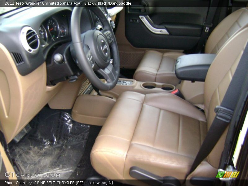 Black / Black/Dark Saddle 2012 Jeep Wrangler Unlimited Sahara 4x4