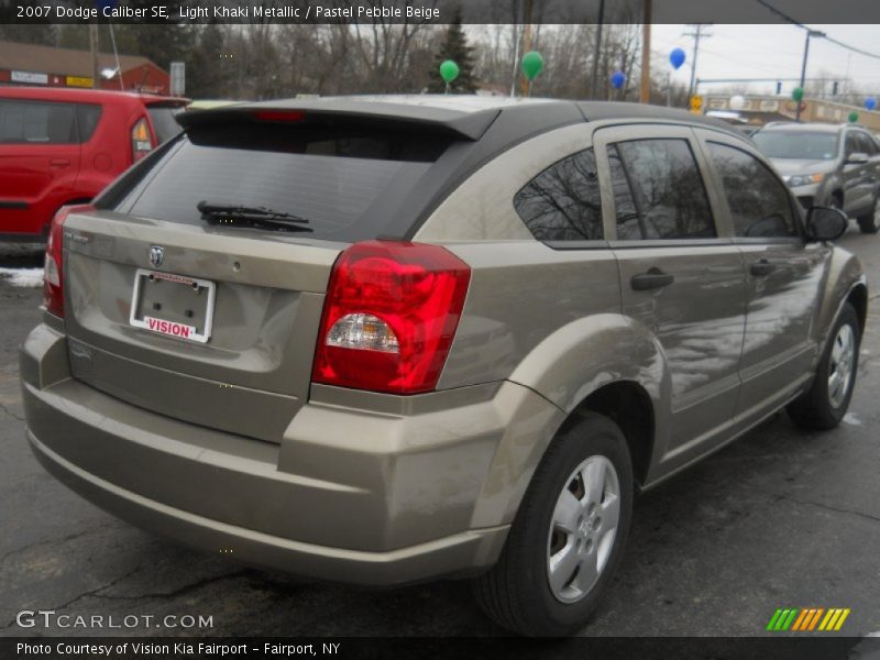 Light Khaki Metallic / Pastel Pebble Beige 2007 Dodge Caliber SE