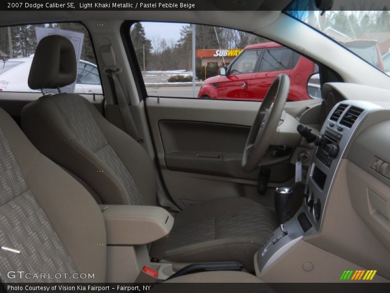 Light Khaki Metallic / Pastel Pebble Beige 2007 Dodge Caliber SE