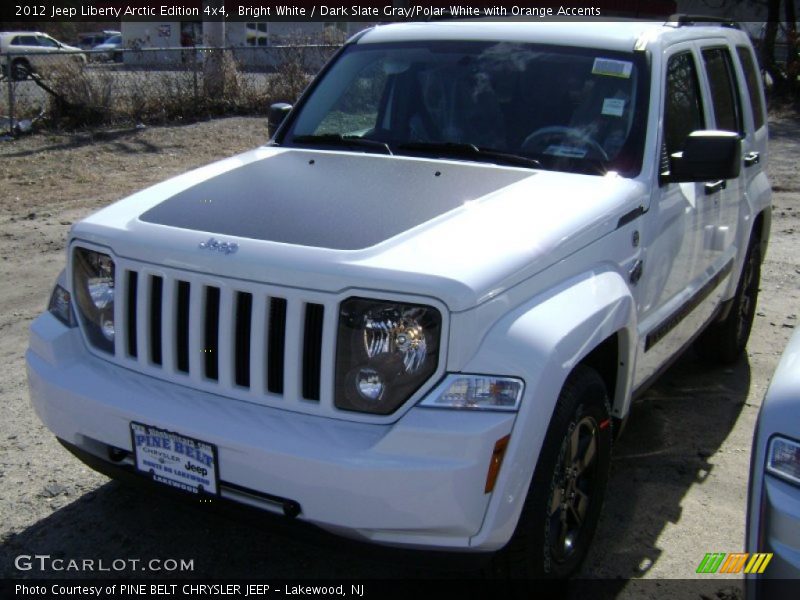Bright White / Dark Slate Gray/Polar White with Orange Accents 2012 Jeep Liberty Arctic Edition 4x4