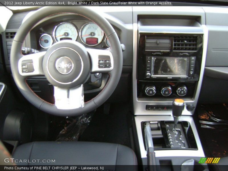 Bright White / Dark Slate Gray/Polar White with Orange Accents 2012 Jeep Liberty Arctic Edition 4x4