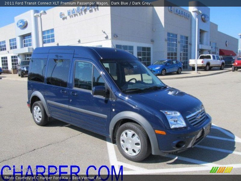 Dark Blue / Dark Grey 2011 Ford Transit Connect XLT Premium Passenger Wagon