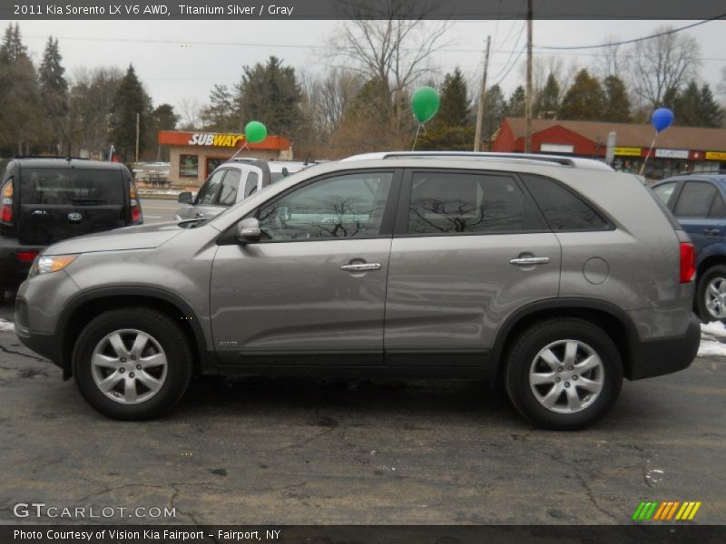 Titanium Silver / Gray 2011 Kia Sorento LX V6 AWD