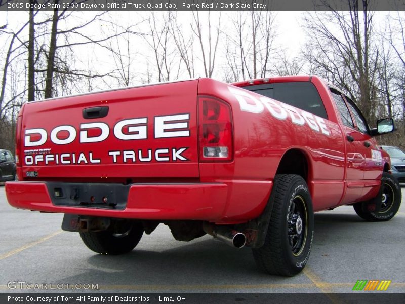 Flame Red / Dark Slate Gray 2005 Dodge Ram 2500 Daytona Official Truck Quad Cab