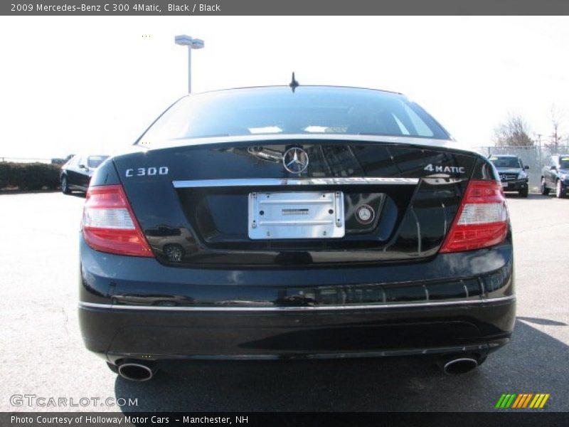 Black / Black 2009 Mercedes-Benz C 300 4Matic