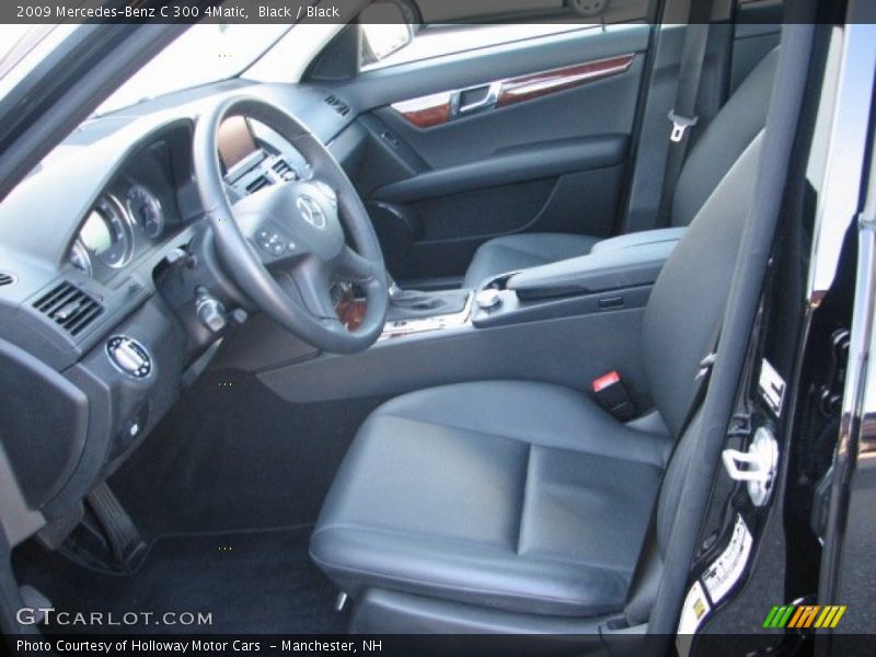Black / Black 2009 Mercedes-Benz C 300 4Matic