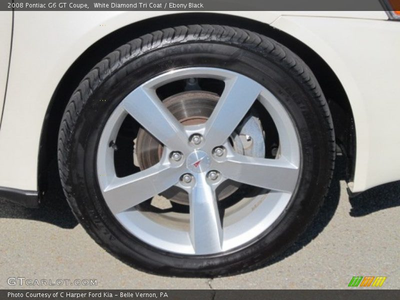 White Diamond Tri Coat / Ebony Black 2008 Pontiac G6 GT Coupe