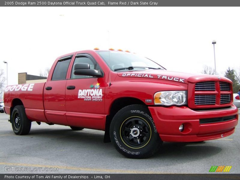 Flame Red / Dark Slate Gray 2005 Dodge Ram 2500 Daytona Official Truck Quad Cab