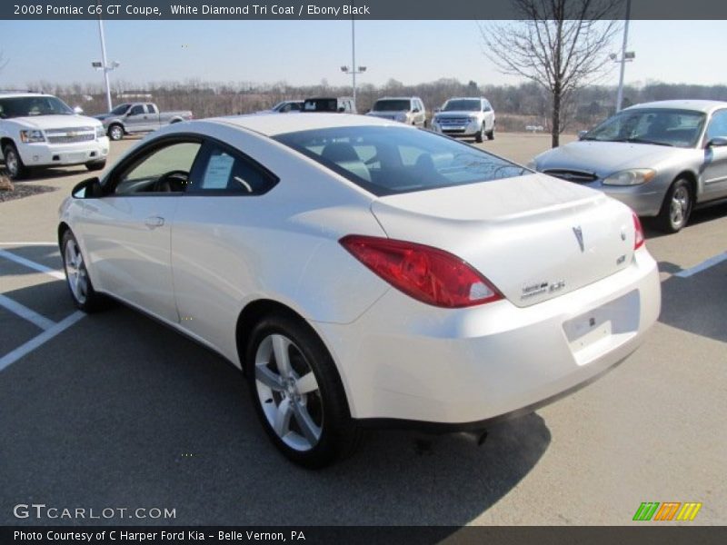 White Diamond Tri Coat / Ebony Black 2008 Pontiac G6 GT Coupe