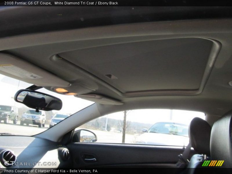 White Diamond Tri Coat / Ebony Black 2008 Pontiac G6 GT Coupe