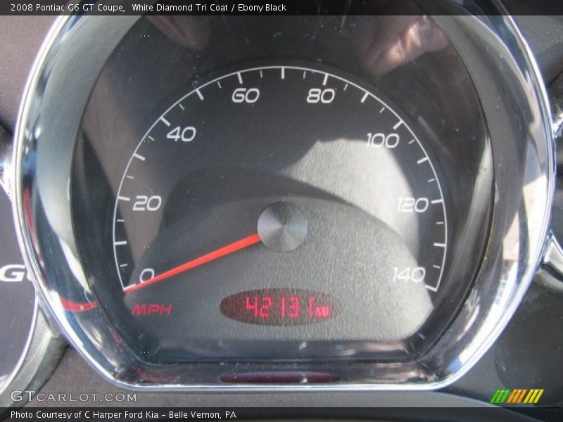 White Diamond Tri Coat / Ebony Black 2008 Pontiac G6 GT Coupe