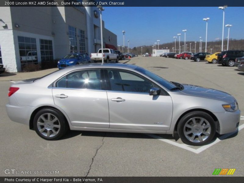 Dune Pearl Metallic / Dark Charcoal 2008 Lincoln MKZ AWD Sedan