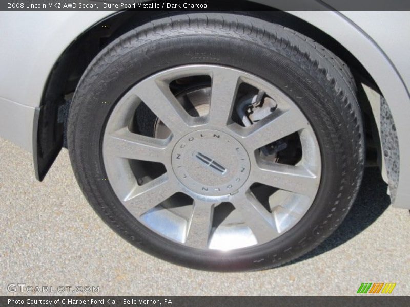 Dune Pearl Metallic / Dark Charcoal 2008 Lincoln MKZ AWD Sedan