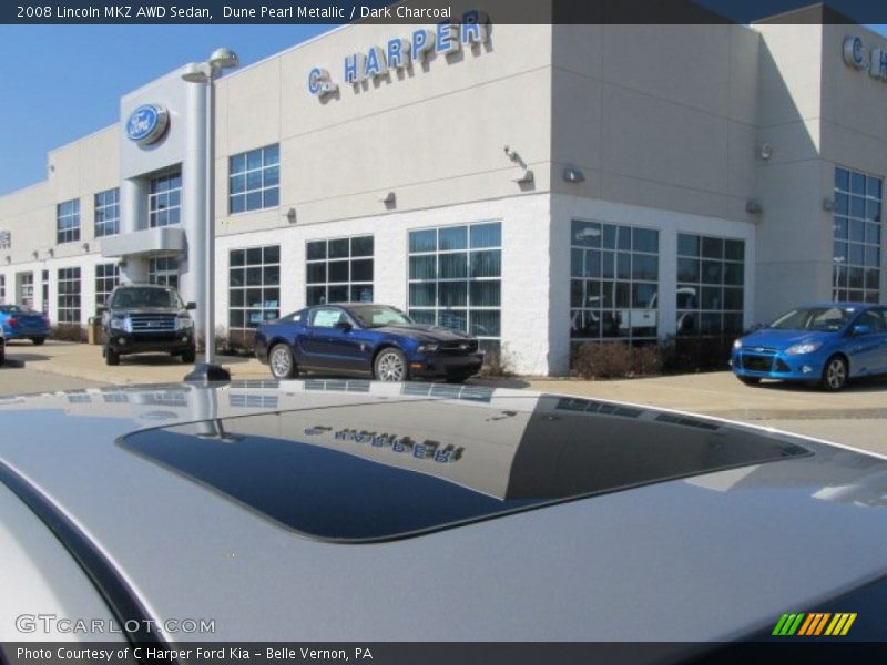 Dune Pearl Metallic / Dark Charcoal 2008 Lincoln MKZ AWD Sedan