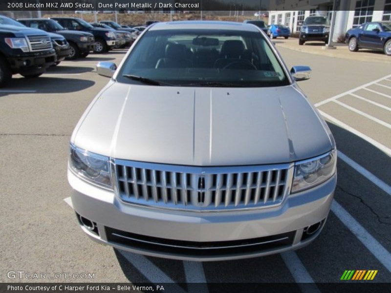 Dune Pearl Metallic / Dark Charcoal 2008 Lincoln MKZ AWD Sedan