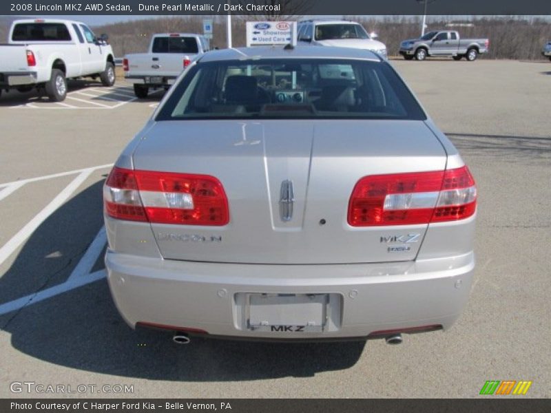Dune Pearl Metallic / Dark Charcoal 2008 Lincoln MKZ AWD Sedan