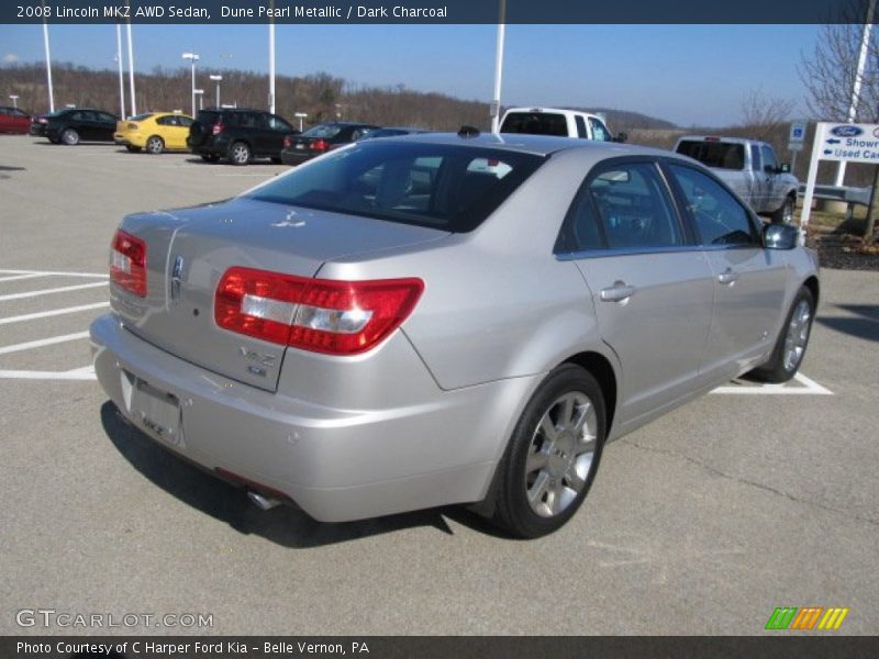 Dune Pearl Metallic / Dark Charcoal 2008 Lincoln MKZ AWD Sedan