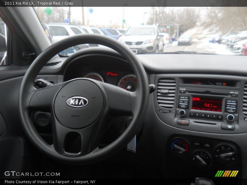 Tropical Red / Gray 2011 Kia Rio LX