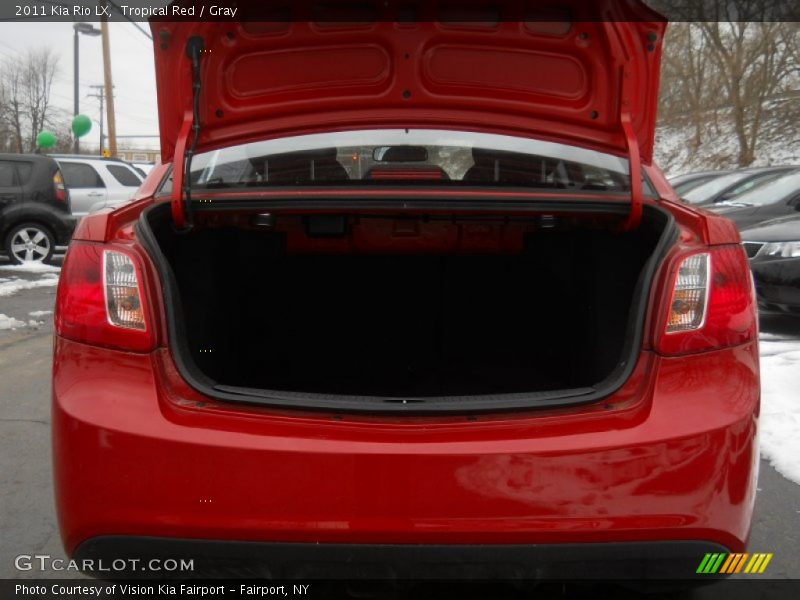 Tropical Red / Gray 2011 Kia Rio LX