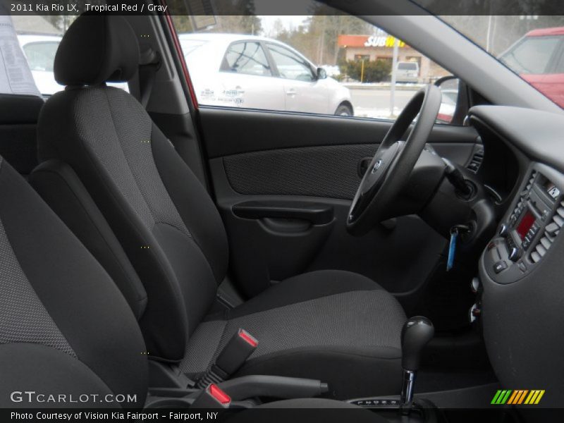Tropical Red / Gray 2011 Kia Rio LX