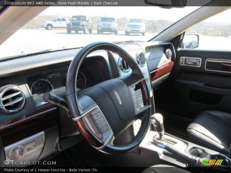 Dune Pearl Metallic / Dark Charcoal 2008 Lincoln MKZ AWD Sedan