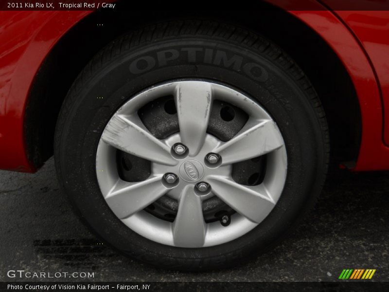 Tropical Red / Gray 2011 Kia Rio LX