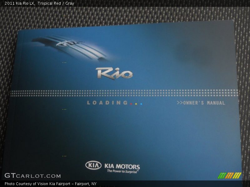 Tropical Red / Gray 2011 Kia Rio LX