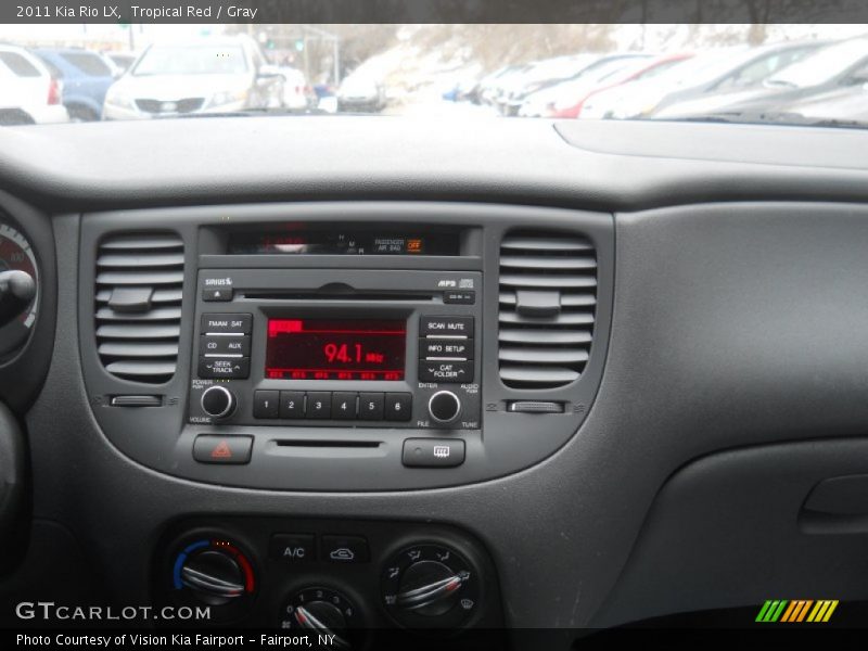 Tropical Red / Gray 2011 Kia Rio LX