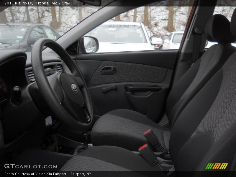 Tropical Red / Gray 2011 Kia Rio LX