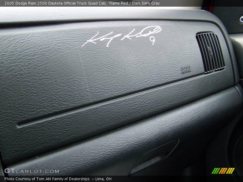 Flame Red / Dark Slate Gray 2005 Dodge Ram 2500 Daytona Official Truck Quad Cab