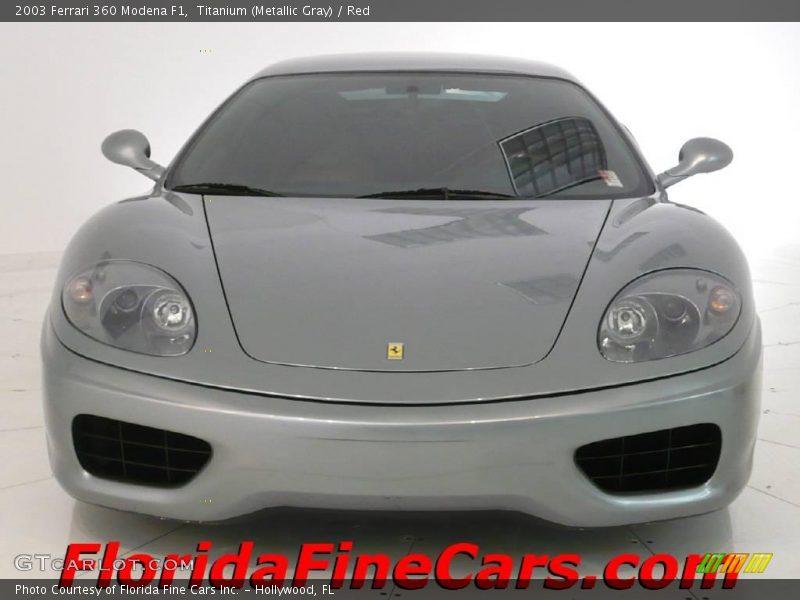 Titanium (Metallic Gray) / Red 2003 Ferrari 360 Modena F1