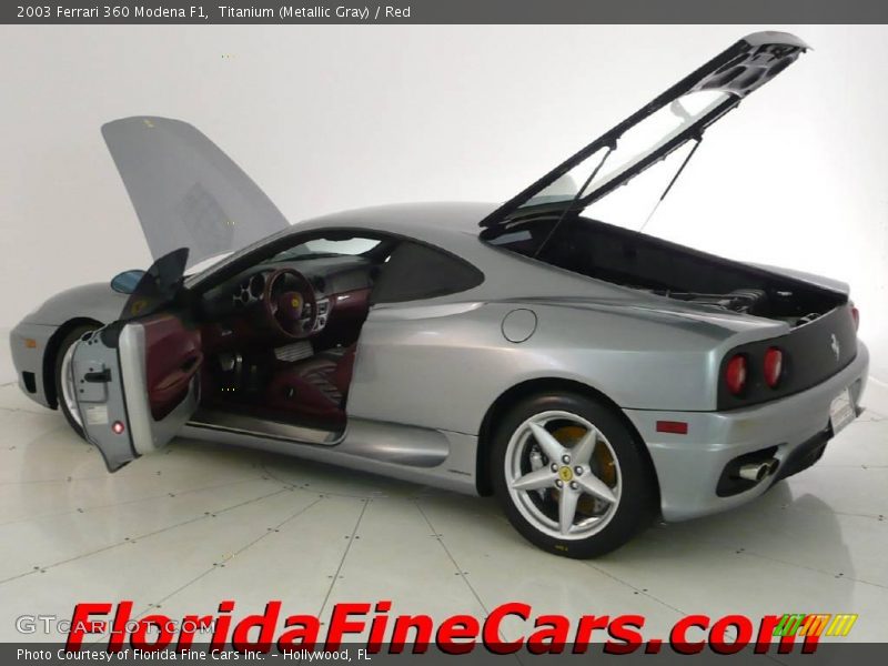 Titanium (Metallic Gray) / Red 2003 Ferrari 360 Modena F1