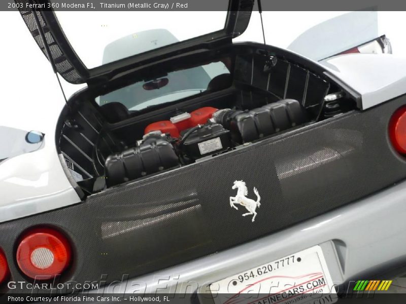 Titanium (Metallic Gray) / Red 2003 Ferrari 360 Modena F1
