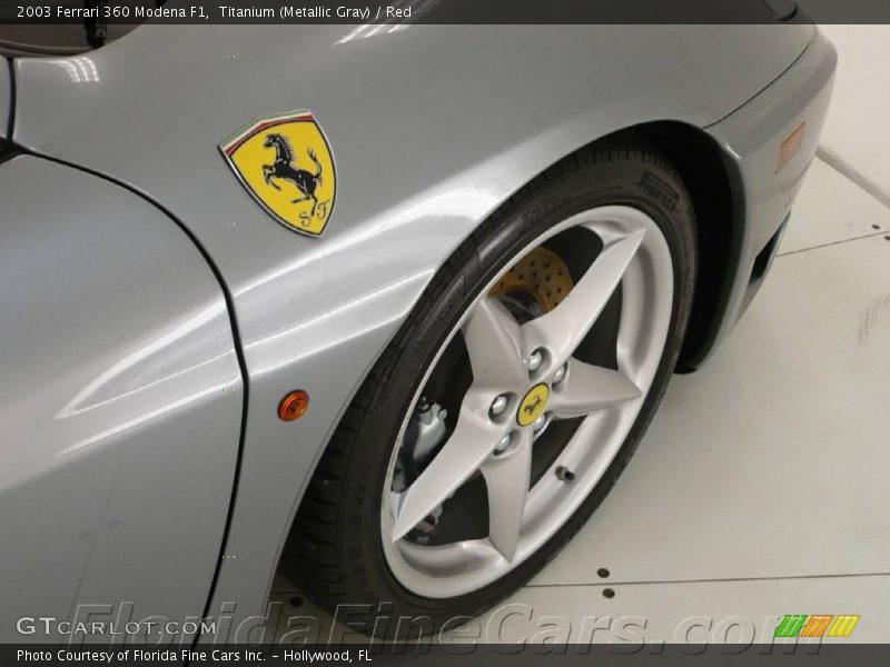Titanium (Metallic Gray) / Red 2003 Ferrari 360 Modena F1