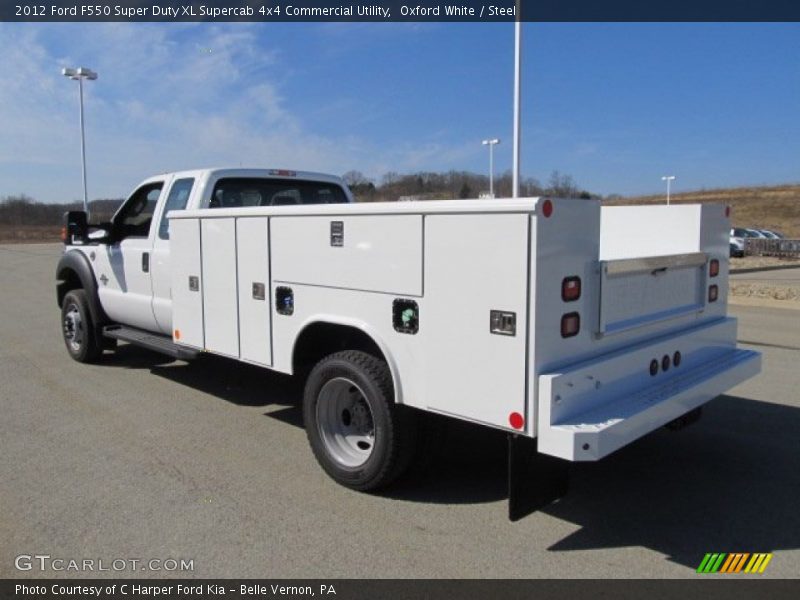 Oxford White / Steel 2012 Ford F550 Super Duty XL Supercab 4x4 Commercial Utility