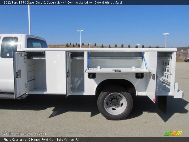 Oxford White / Steel 2012 Ford F550 Super Duty XL Supercab 4x4 Commercial Utility