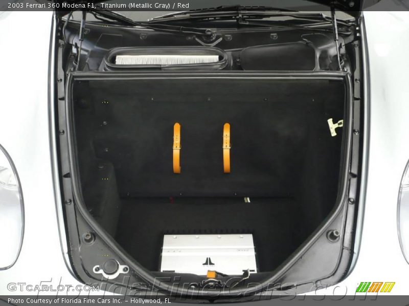 Titanium (Metallic Gray) / Red 2003 Ferrari 360 Modena F1