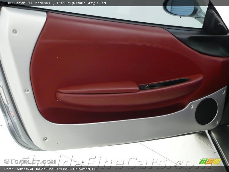 Titanium (Metallic Gray) / Red 2003 Ferrari 360 Modena F1
