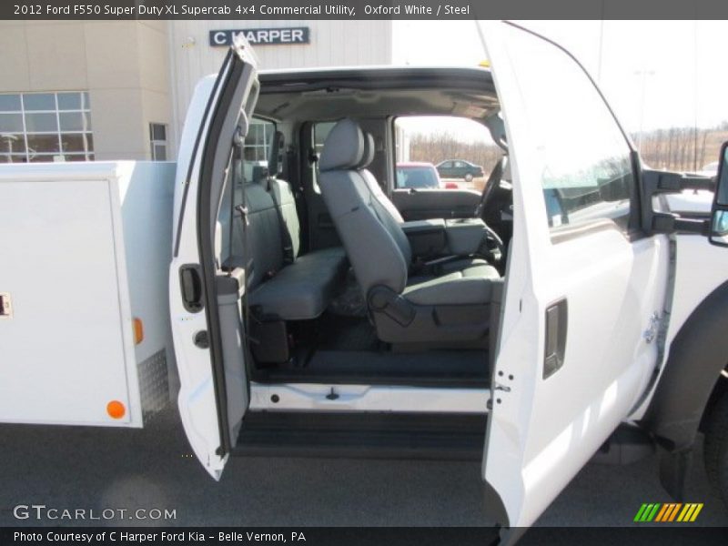 Oxford White / Steel 2012 Ford F550 Super Duty XL Supercab 4x4 Commercial Utility