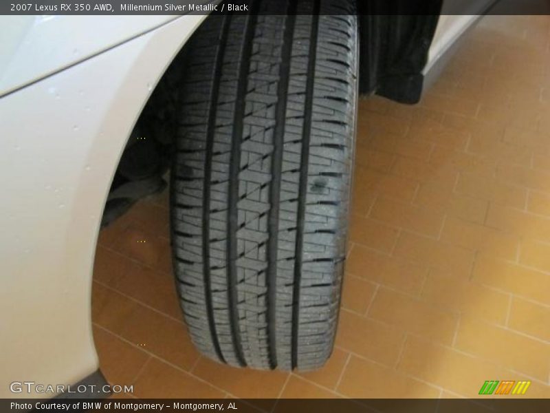 Millennium Silver Metallic / Black 2007 Lexus RX 350 AWD