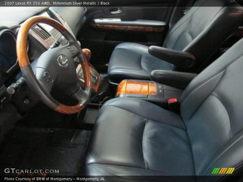 Millennium Silver Metallic / Black 2007 Lexus RX 350 AWD